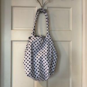 Blue and White Polka Dot Tote Bag